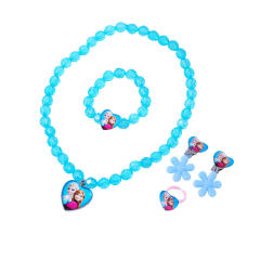 Sweet cartoon animal bead kids jewelry set