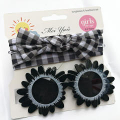 Cartoon kids sunglasses headband set