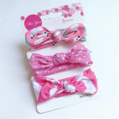 3pcs sweet bow kids headband set