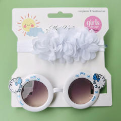 Cartoon kids sunglasses headband set