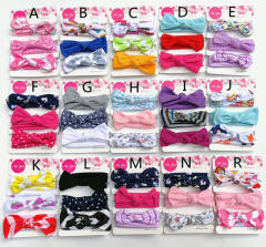3pcs sweet bow kids headband set