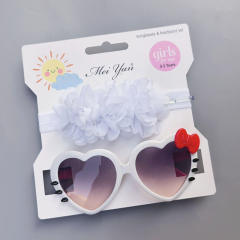 Summer design kids sunglasses headband set