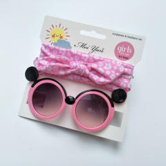 Cartoon kids sunglasses headband set