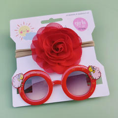 Cartoon kids sunglasses headband set