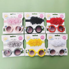 Cartoon kids sunglasses headband set