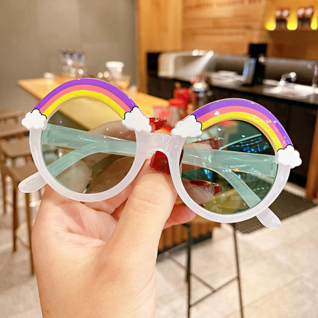 Summer design rainbow kids sunglasses