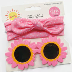 Cartoon kids sunglasses headband set