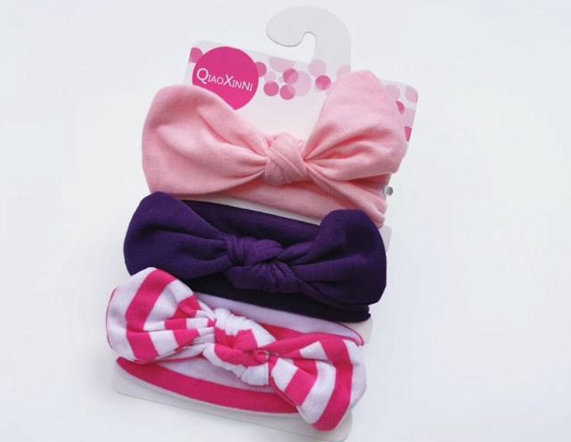 3pcs sweet bow kids headband set
