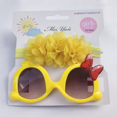 Summer design kids sunglasses headband set