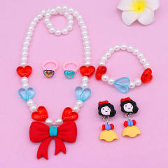 New desing sweet color bead kids jewelry set