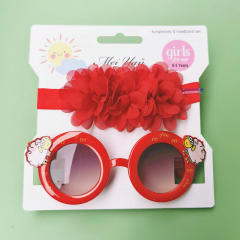 Cartoon kids sunglasses headband set
