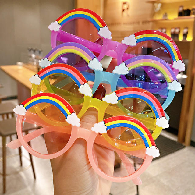 Summer design rainbow kids sunglasses