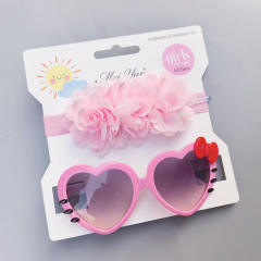 Summer design kids sunglasses headband set