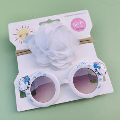 Cartoon kids sunglasses headband set