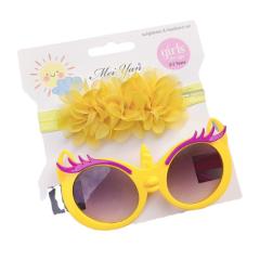 Summer design kids sunglasses headband set