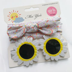 Cartoon kids sunglasses headband set