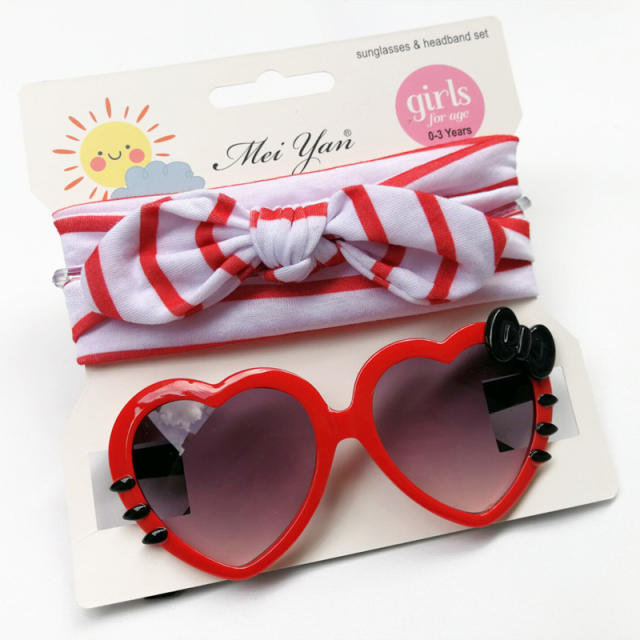 Cartoon kids sunglasses headband set
