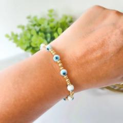 INS trend handmade tread evil eye bracelet