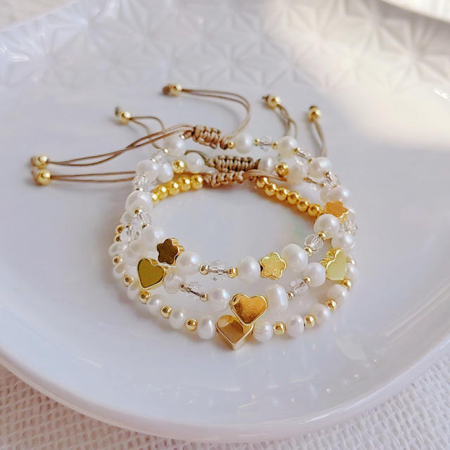 INS boho Y2K water pearl bead bracelet