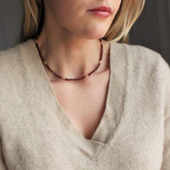 ETSY hot sale handmade natural crystal stone bead choker