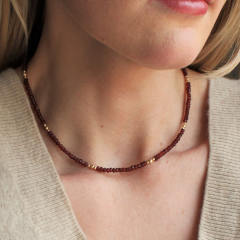 ETSY hot sale handmade natural crystal stone bead choker