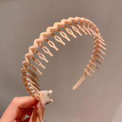 Korean fashion plain color zig zag headband