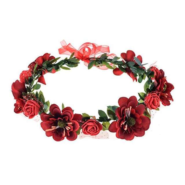 Amzon hot sale summer artificial flower crown