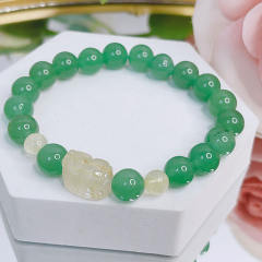 Natural jade bead pixu bracelet