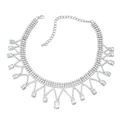 Occident fashion full rhinestone diamond choker necklace