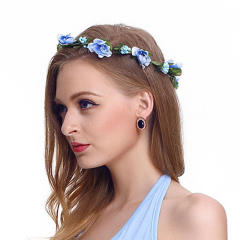 Holiday artificial flower crown