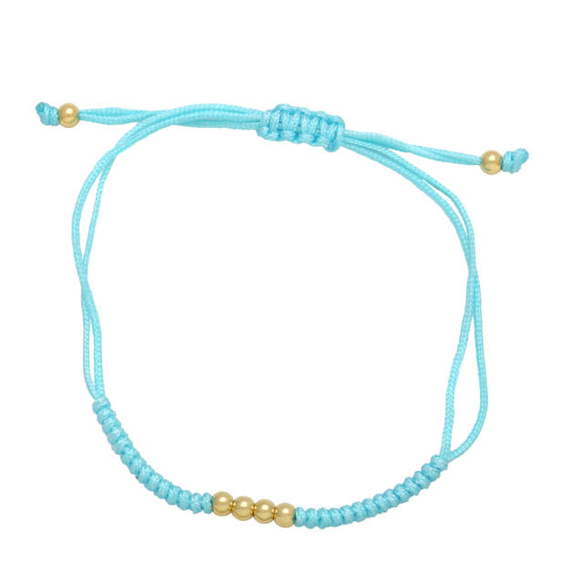 Summer design heart charm thread bracelet