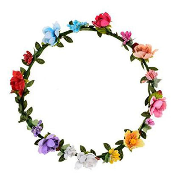 Holiday artificial flower crown