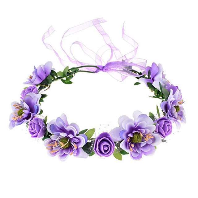 Amzon hot sale summer artificial flower crown