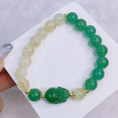 Natural jade bead pixu bracelet