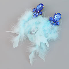 Boho colorful feather earrings