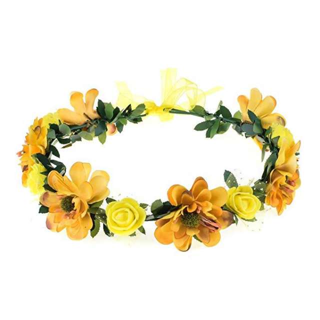 Amzon hot sale summer artificial flower crown