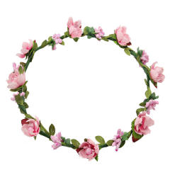 Holiday artificial flower crown