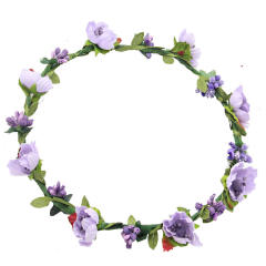 Holiday artificial flower crown