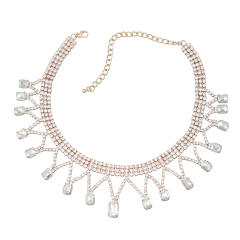 Occident fashion full rhinestone diamond choker necklace