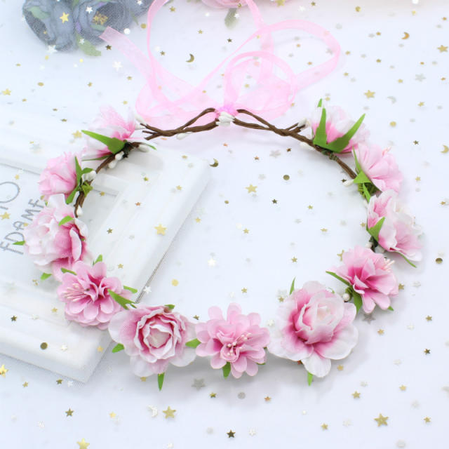Summer design artificial flower crown