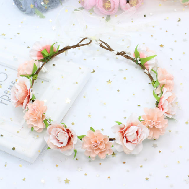 Summer design artificial flower crown