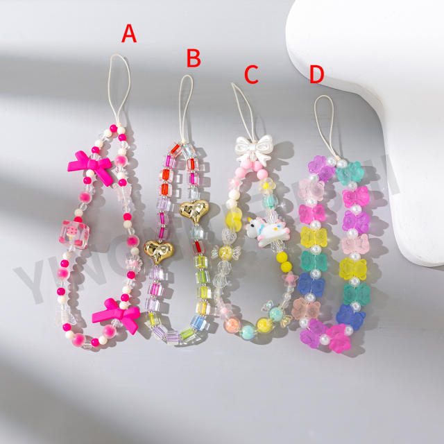 Y2K candy color summer phone strap