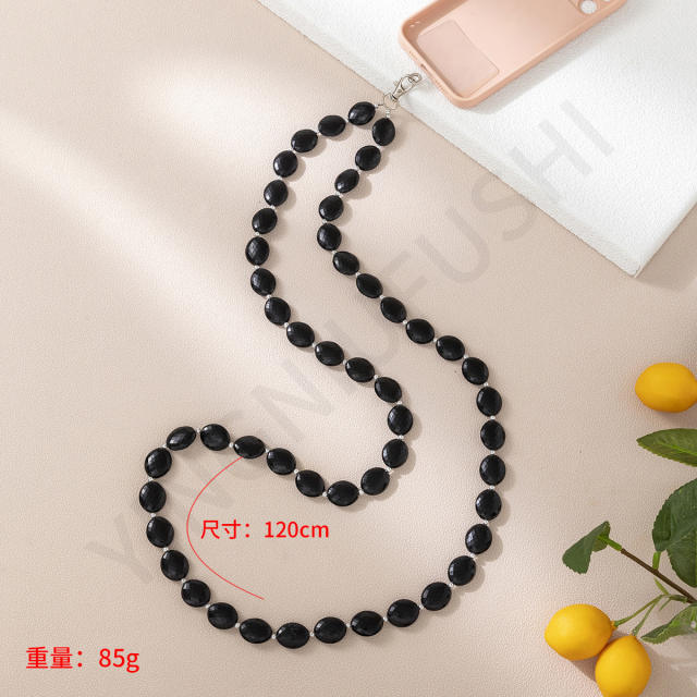 INS trend Y2K colorful acrylic long phone strap