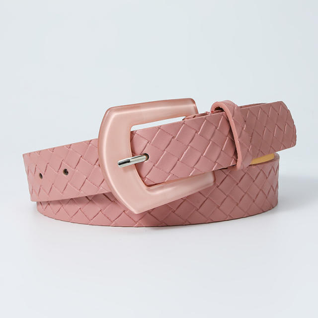 Summer design resin buckle imitation straw belt