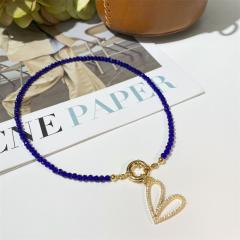 INS trend blue eye evil eye bead necklace set