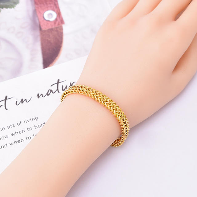 Personality stainless steel chain bracelet