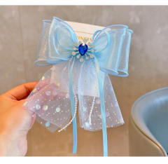 Korean fashion hot sale sweet bow hair clips for kids