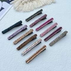 Korean fashion elegant color crystal diamond hair clips