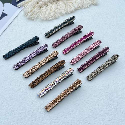 Korean fashion elegant color crystal diamond hair clips