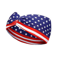 Popular American flag turban headband sport headband